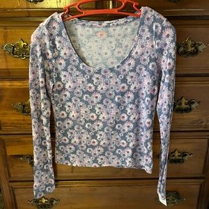 Mudd Floral Crop Top